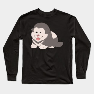 pudgy puppy 4 Long Sleeve T-Shirt